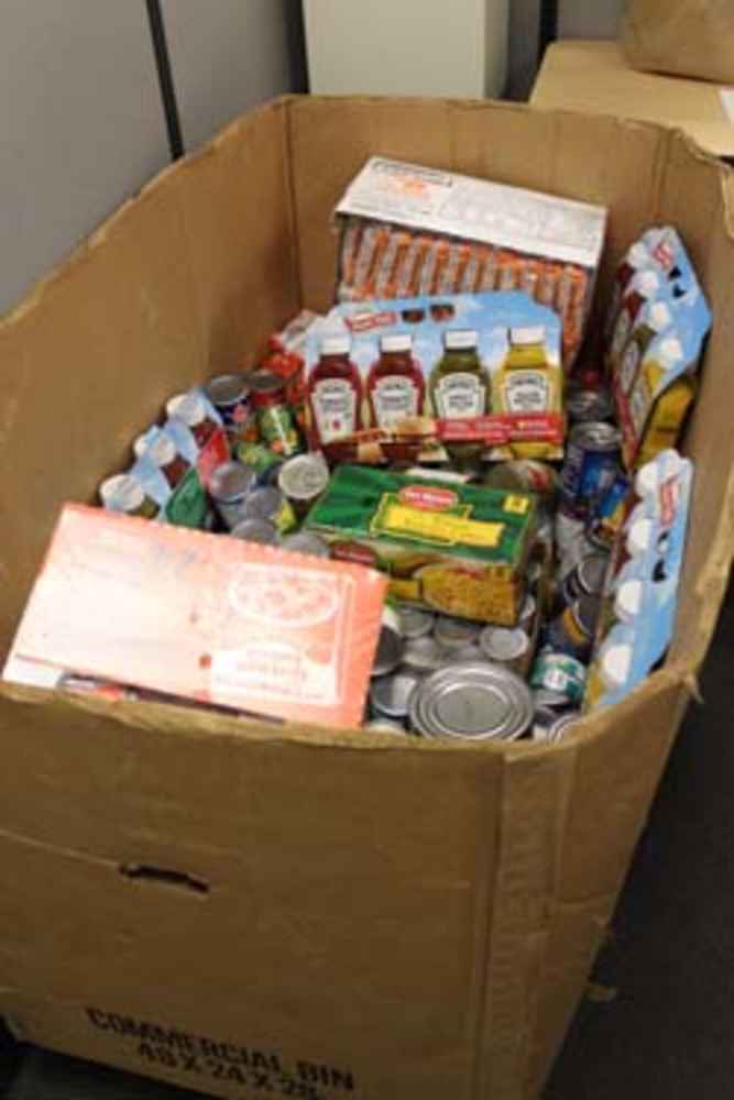 351 Lbs of food in a commercial bin